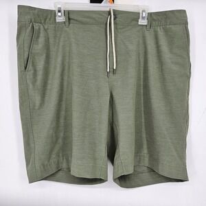 Faherty Shorts Mens 38 All Day Green Performance Stretch Summer Casual‎ Chino